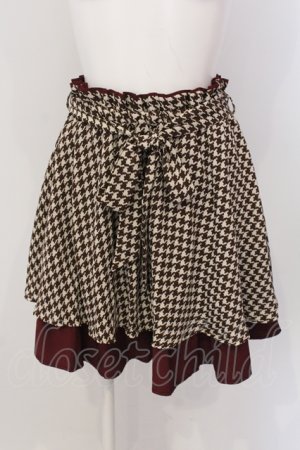 画像: axes femme / リバーシブルスカート M ベージュ×ワイン O-25-05-19-024-AX-SK-OW-OS
