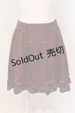 画像: axes femme / W釦フレアスカート M ワイン O-25-05-19-027-AX-SK-OW-OS
