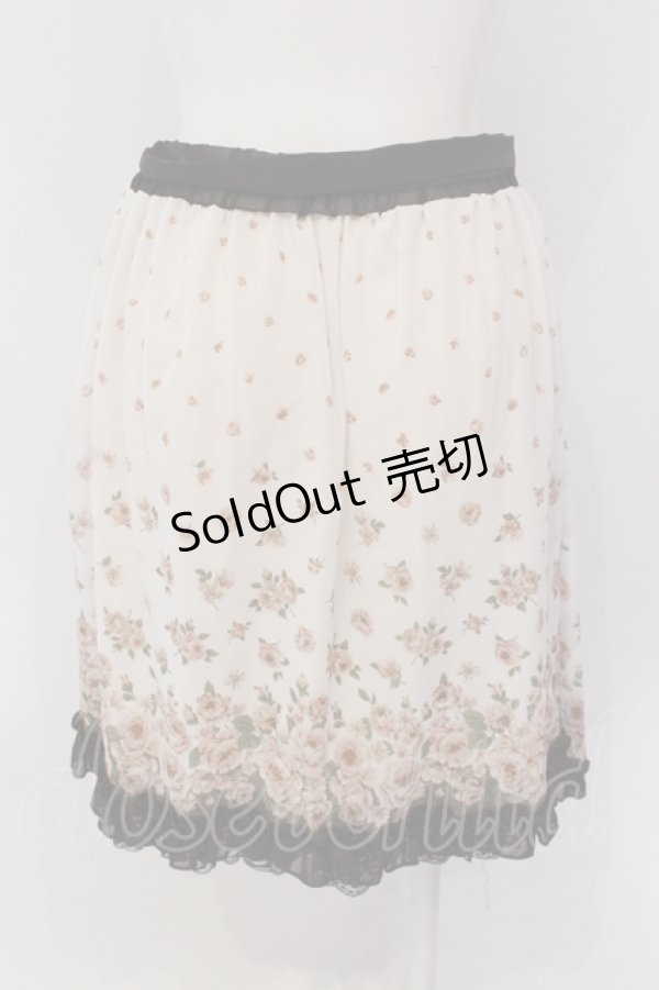 画像2: axes femme / 花柄スカート M キナリ O-25-05-19-038-AX-SK-OW-OS (2)