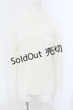 画像: axes femme / シフォン薔薇装飾カットプルオーバー F キナリ O-25-05-20-031-AX-TO-OW-OS