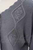 画像2: FA（Fi.n.t） / 刺繍ニットカーディガン F ブルー O-25-05-20-040-LO-TO-OW-OS (2)
