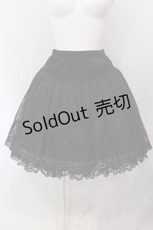 画像: MIHO MATSUDA / クラウンスカルシフォンスカート M ブラック O-25-05-20-006-GO-SK-OW-OS