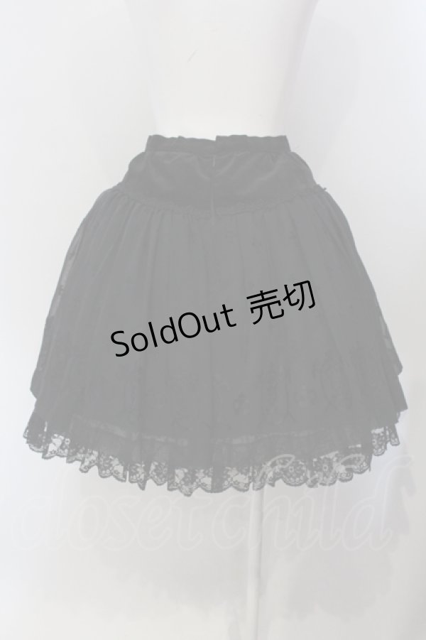 画像4: MIHO MATSUDA / クラウンスカルシフォンスカート M ブラック O-25-05-20-006-GO-SK-OW-OS (4)