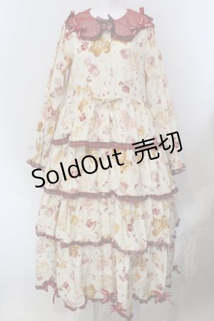 画像: PINK HOUSE / Animal Happy Jamプリントワンピース  オフ O-25-05-20-013-LO-OP-OW-OS