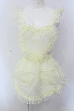 画像: Angelic Pretty / Heart Fairyフリルエプロン  イエロー O-25-05-20-002-AP-TO-OW-OS