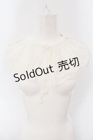 画像: m petit by misako / AMレース付け襟  オフシロ O-25-05-20-014-LO-ZA-IG-OS