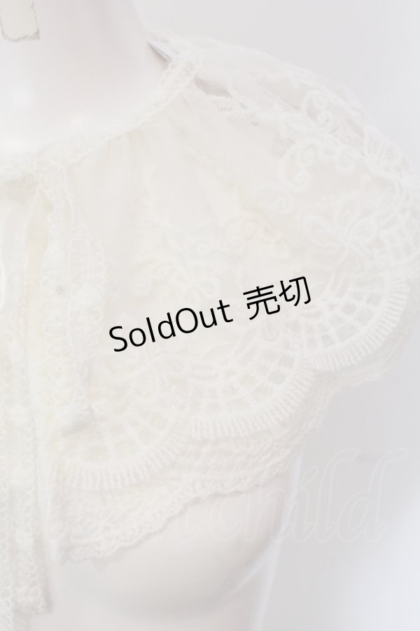 画像2: m petit by misako / AMレース付け襟  オフシロ O-25-05-20-014-LO-ZA-IG-OS (2)