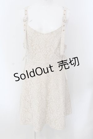画像: Rojita / 総レースサスペンダーワンピース F ベージュ O-25-05-20-009-LO-OP-OW-OS