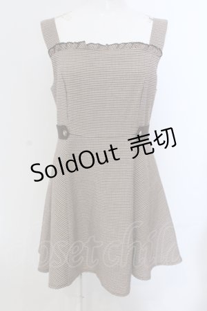 画像: evelyn / サイドベルトワンピース F ブラウン O-25-05-20-026-LO-OP-OW-OS