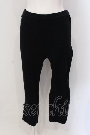 画像: INGEBORG / 裾レースアップパンツ 9号 クロ O-25-05-22-039-LO-PA-OW-ZT0525