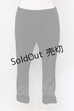 画像: INGEBORG / 裾モチーフ使いストレッチパンツ 3（9号相当） クロ O-25-05-22-042-LO-PA-OW-ZT385