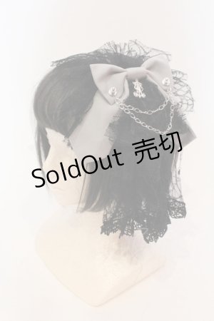 画像: 【SALE】ALICE and the PIRATES / 蜘蛛の巣レースヘッドドレスカチューシャ  クロ×グレー O-25-05-22-005-PA-AC-OW-ZT012