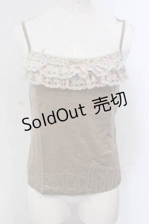 画像: INGEBORG / はしごレースキャミソール  ベージュ O-25-05-22-059-LO-TO-IG-OS
