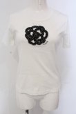 画像1: INGEBORG / ドットチュールカメリアTシャツ 9 シロ O-25-05-22-072-LO-TS-IG-OS (1)