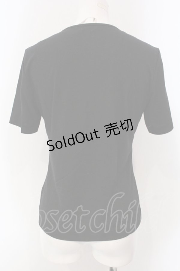 画像3: INGEBORG / ネックレスプリントTシャツ 9 クロ O-25-05-22-074-LO-TS-IG-OS (3)