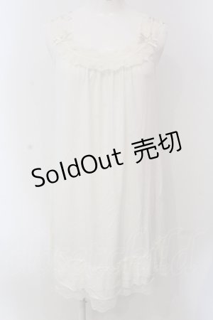 画像: INGEBORG / レースリボンインナーチュニック  シロ O-25-05-22-075-LO-TO-IG-OS