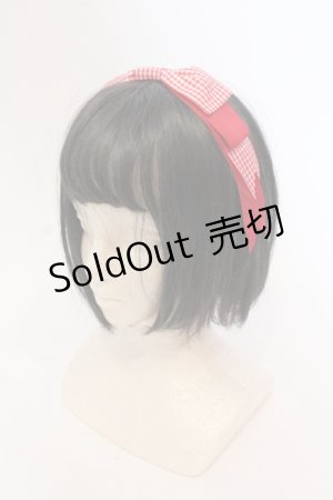 画像: axes femme kawaii / ギンガムリボンカチューシャ  アカ O-25-05-22-007-AX-AC-OW-OS