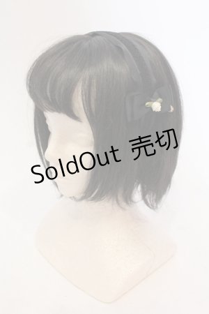 画像: m petit by misako / NINA'sコラボ AM*NIフラワーカチューシャ  クロ O-25-05-22-009-LO-AC-IG-OS