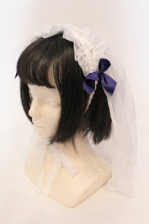 画像: Angelic Pretty / シスターベールヘッドドレス  シロ O-25-05-22-011-AP-AC-IG-OS