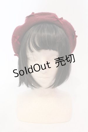 画像: m petit by misako / サンリオプチリボンベレー  ワイン O-25-05-22-013-LO-AC-IG-OS