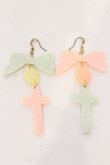 画像2: NANAMEE / クロスマイハート  ミント×ピンク O-25-05-22-021-LO-AC-IG-OS (2)