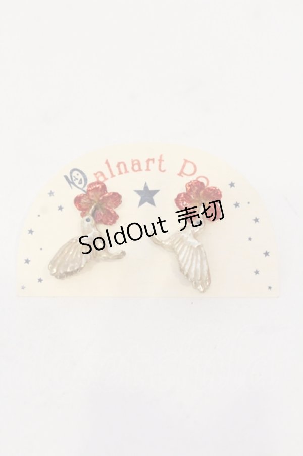 画像1: Palnart Poc / ハミングバードピアス  ゴールド×レッド O-25-05-22-022-LO-AC-IG-OS (1)