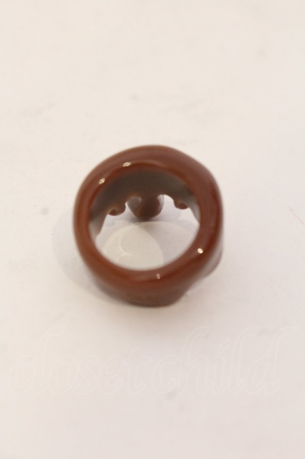 画像3: Q-pot. / チョコレートメルトリング 約12号 チョコ O-25-05-22-027-QP-AC-IG-OS (3)