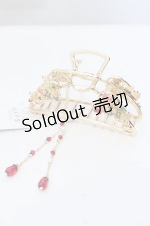 画像: 【SALE】axes femme / いちごモチーフバンスクリップ  ゴールド O-25-05-23-016-AX-AC-OW-ZT445-F004