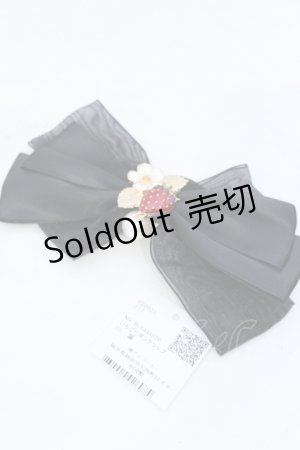 画像: axes femme POETIQUE / いちごリボンクリップ  クロ O-25-05-23-018-AX-AC-OW-ZT445-F003