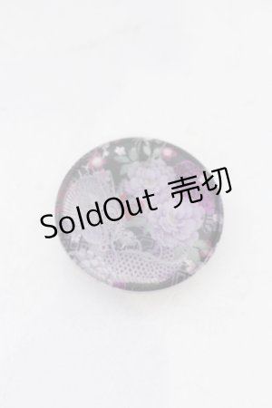 画像: Qutie Frash / アメQガチャ光るバッジ  和柄 パープル O-25-05-23-029-QU-ZA-IG-OS