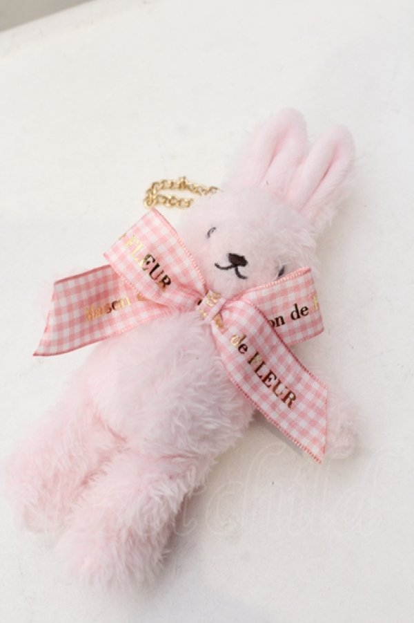 画像1: Maison de FLEUR / 天王寺ミオ限定　ラビットチャーム  ピンク O-25-05-23-005-LO-ZA-IG-OS (1)