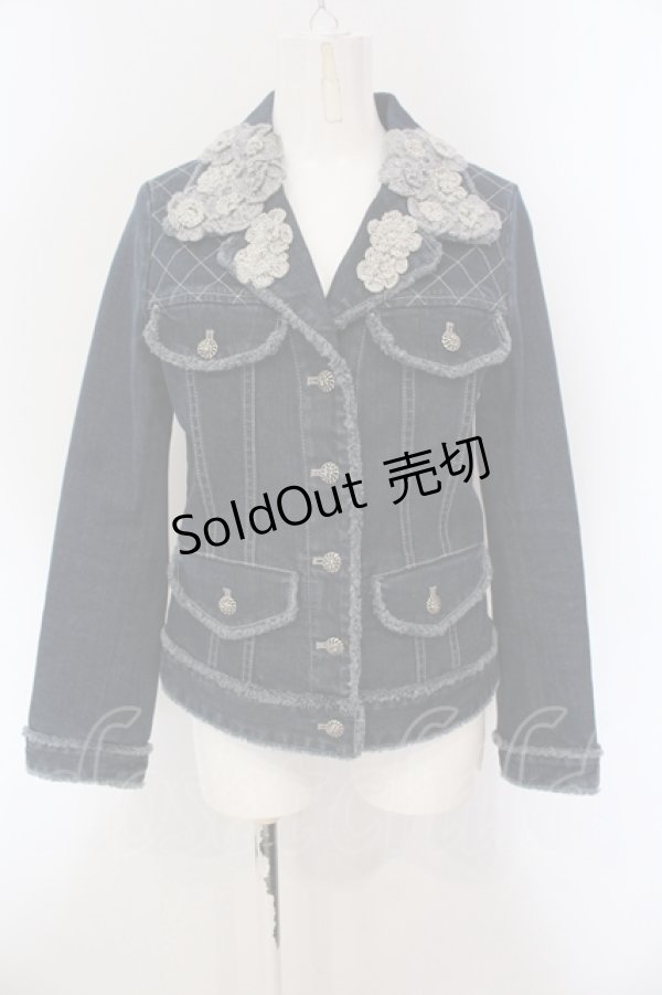 画像1: INGEBORG / ローズモチーフデニムジャケット  インディゴ O-25-05-26-005-LO-JA-IG-OS (1)