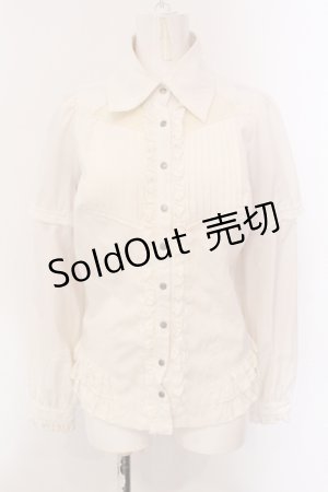 画像: Ozz oneste / 2WAYピンタックブラウス  オフシロ O-25-05-26-045-OO-BL-IG-OS