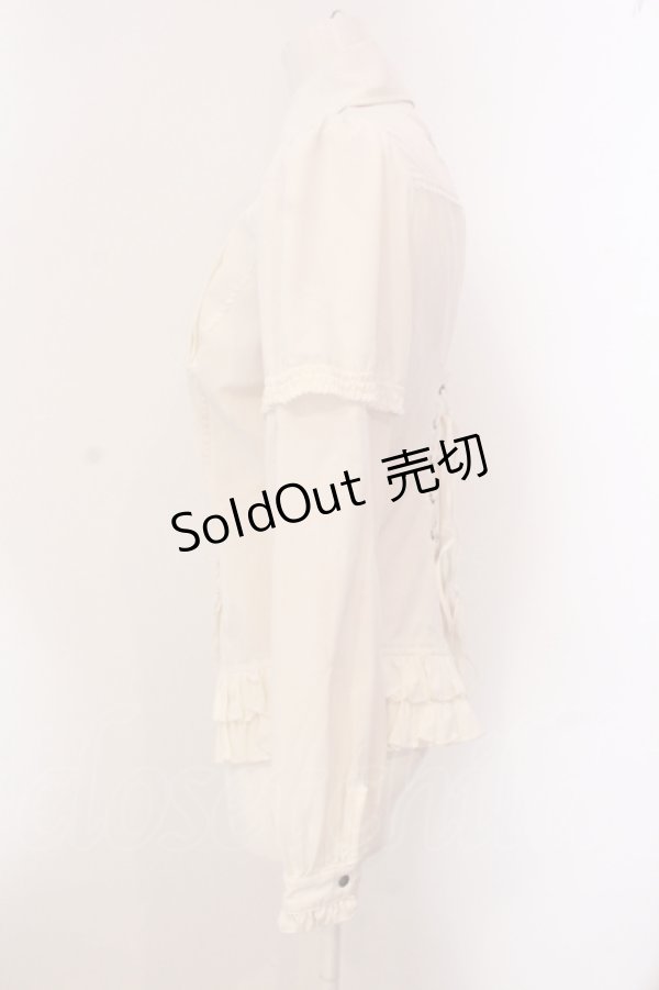 画像3: Ozz oneste / 2WAYピンタックブラウス  オフシロ O-25-05-26-045-OO-BL-IG-OS (3)