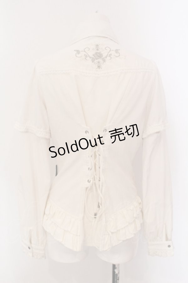 画像4: Ozz oneste / 2WAYピンタックブラウス  オフシロ O-25-05-26-045-OO-BL-IG-OS (4)