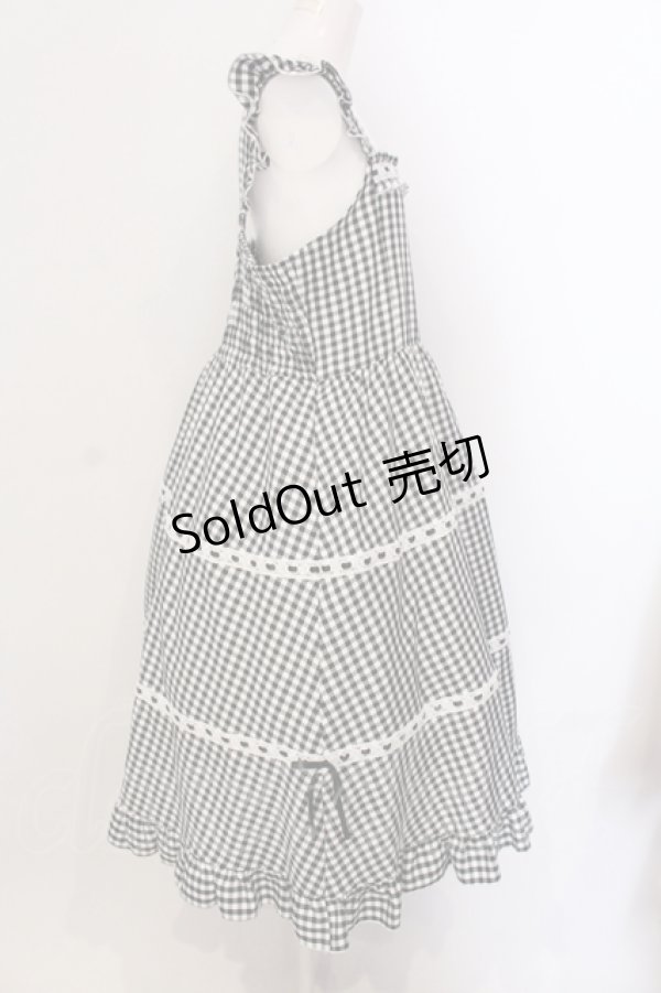 画像2: Cherirulu Chocola / チェックワンピース 3L クロｘシロ O-25-05-26-048-LO-OP-YM-OS (2)