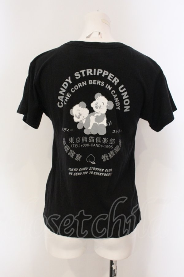 画像2: Candy Stripper / TOKYO PANDA CLUB TEE　Tシャツ S ブラック O-25-05-26-059-PU-TO-OW-OS (2)