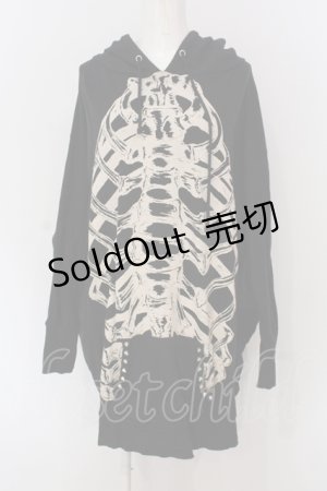 画像: GLAD NEWS / スカルptドルマンパーカー R ブラック O-25-05-26-060-GL-TO-OW-OS