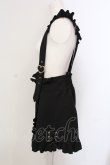 画像2: LIZ LISA / サスペンダー付フリルショートパンツ  クロ O-25-05-26-074-LO-PA-OW-OS (2)