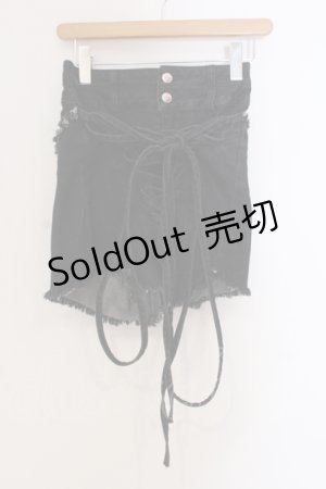 画像: Melt the lady / メディーバルショートパンツ S クロ O-25-05-26-078-PU-PA-OW-OS