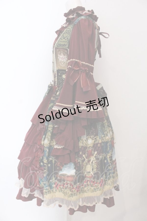 画像4: metamorphose / Grimoire〜星影の魔導書〜姫袖ワンピース  ガーネット O-25-05-26-085-ME-OP-OW-OS (4)