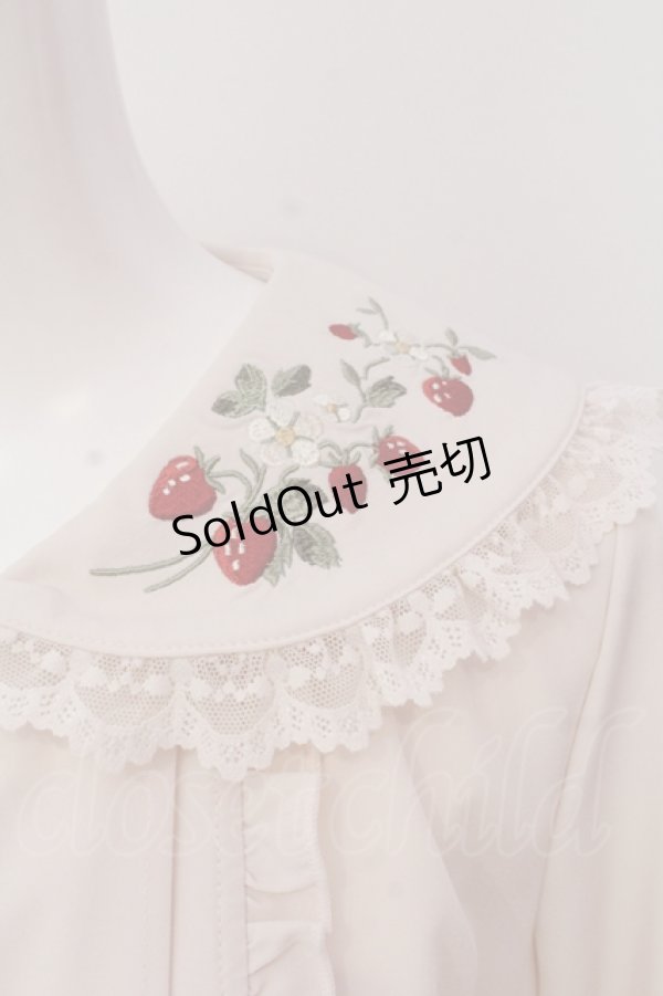 画像2: axes femme POETIQUE / ストロベリーフィールドブラウス M キナリ O-25-05-26-096-AX-BL-OW-OS (2)
