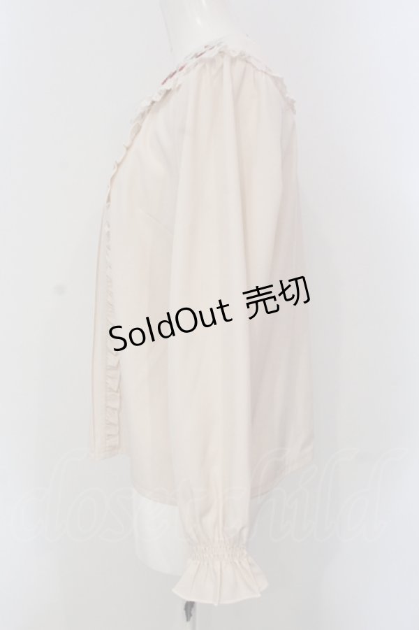 画像3: axes femme POETIQUE / ストロベリーフィールドブラウス M キナリ O-25-05-26-096-AX-BL-OW-OS (3)