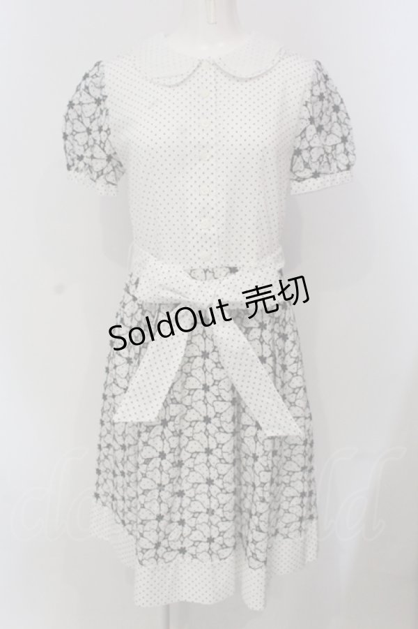 画像1: Jane Marple / フラワードットレースのワンピース M シロ O-25-05-26-105-JM-OP-IG-OS (1)
