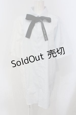画像: KMK / バイカラーシャツ  サックス×ホワイト O-25-05-26-109-PU-BL-OW-ZS