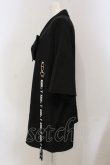 画像2: KMK / チェック切り替えBIGシャツ  ブラック×ネイビー系チェック O-25-05-26-110-PU-BL-OW-OS (2)