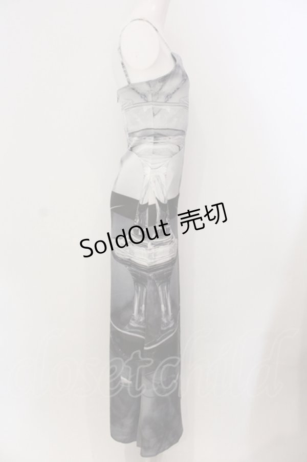 画像2: Melt the lady / glass dress　ワンピース F グレー系 O-25-05-26-113-PU-OP-OW-OS (2)
