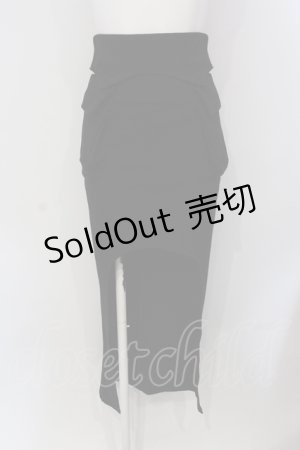 画像: Melt the lady / ダブルポケットラウンドスカート S クロ O-25-05-26-116-PU-SK-OW-ZY