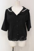 画像1: PUNKその他 / セーラーカラーブラウス  ブラック O-25-05-26-121-PU-TO-OW-OS (1)