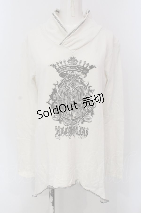 画像1: ALGONQUINS / 裾変形プルオーバー F オフホワイト O-25-05-26-125-AL-TO-OW-OS (1)
